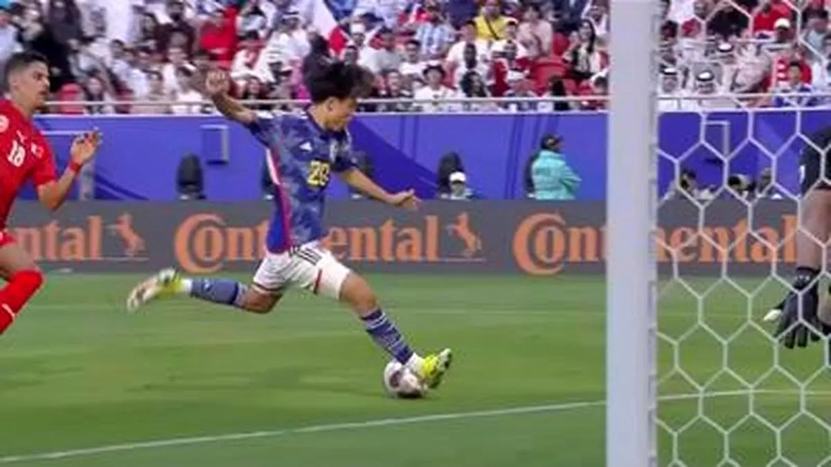 (ویدیو) گل سوم ژاپن به بحرین توسط آیاسه یوئدا