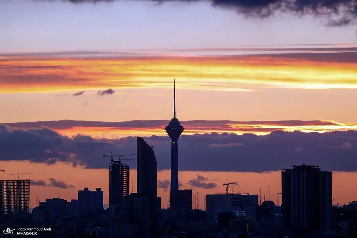 (تصاویر) غروب خاص و زیبای تهران