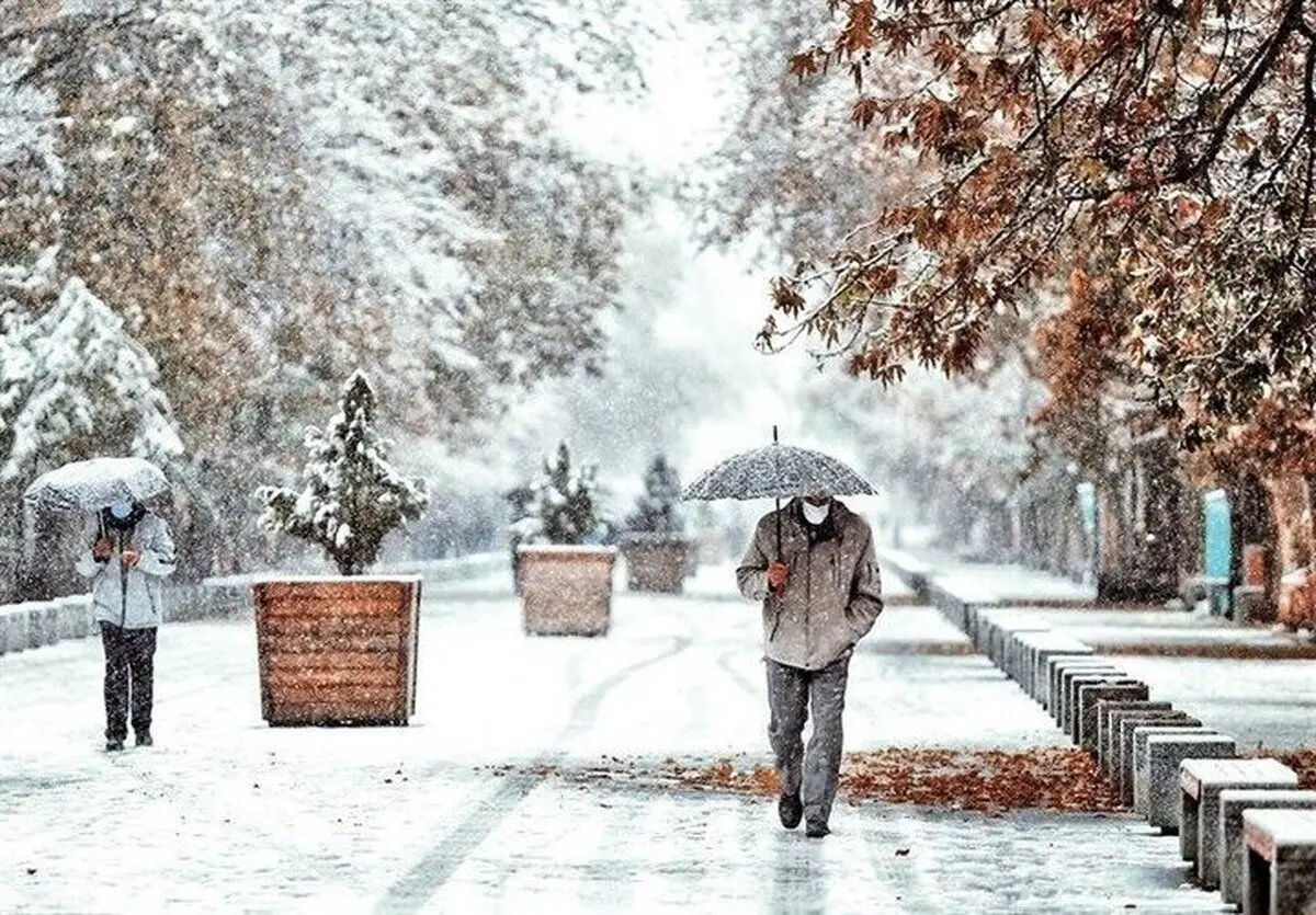 برف و باران در ۲۵ استان