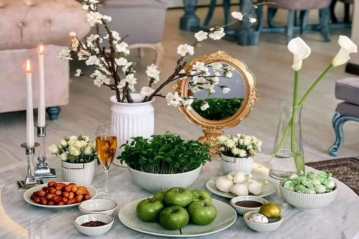 (تصاویر) ۲۰چیدمان جذاب میز هفت سین برای نوروز ۱۴۰۳