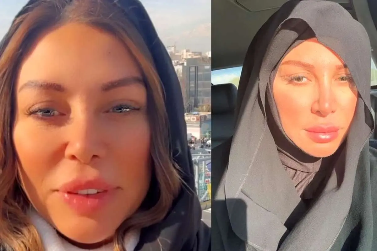 (ویدئو) شرکت «مایا صباغ» چهره جنجالی لبنانی در راهپیمایی ۲۲ بهمن