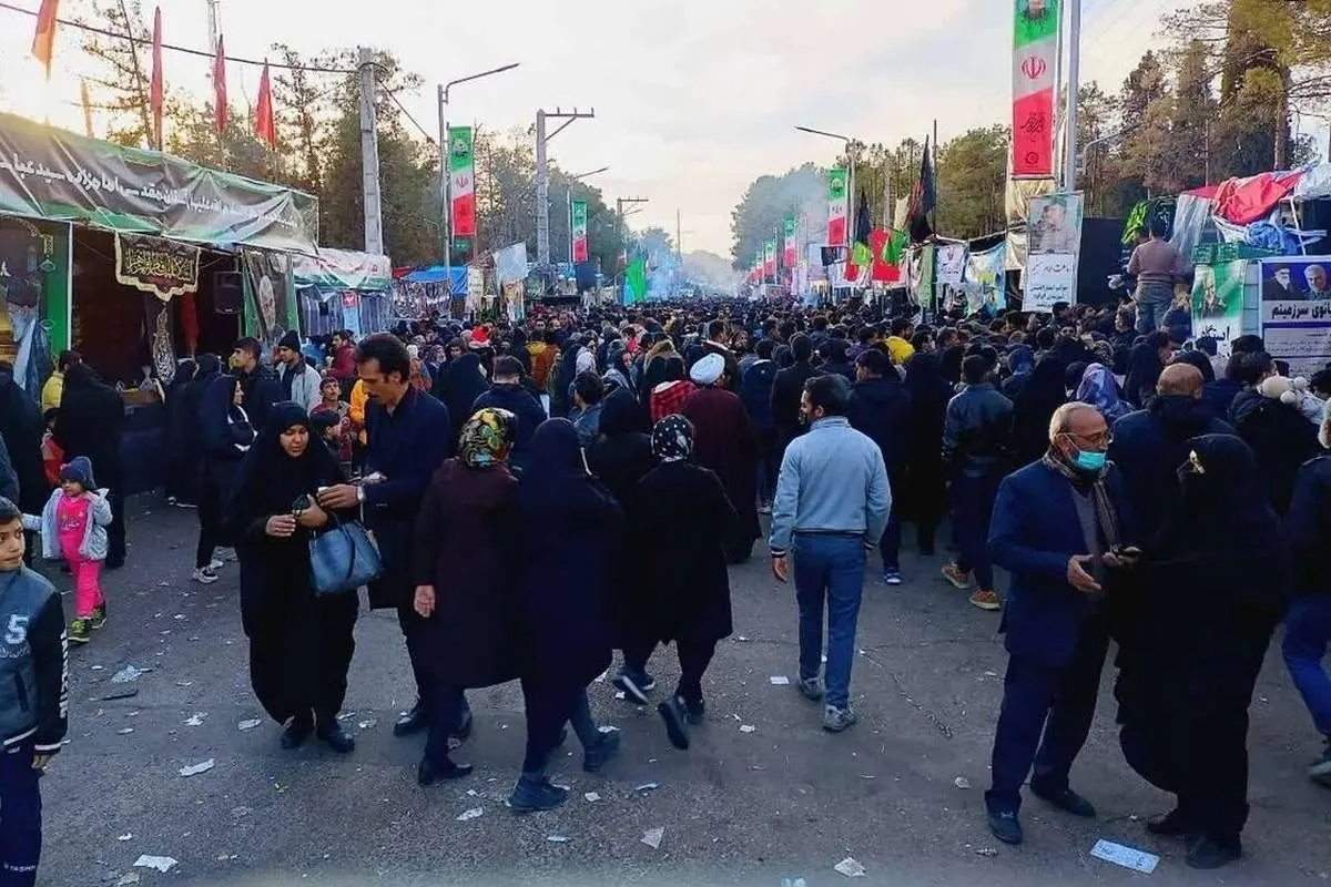 (ویدیو) تصاویر جدید از لحظه انفجار دوم حمله تروریستی ۱۳ دی ماه کرمان