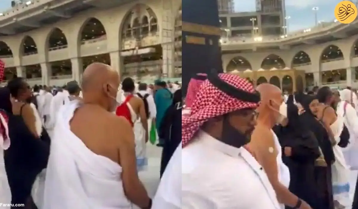 (ویدئو) آفتابی شدن اشرف غنی در حج عمره جنجالی شد