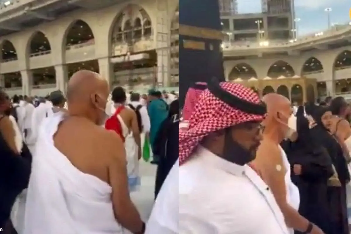 (ویدئو) آفتابی شدن اشرف غنی در حج عمره جنجالی شد