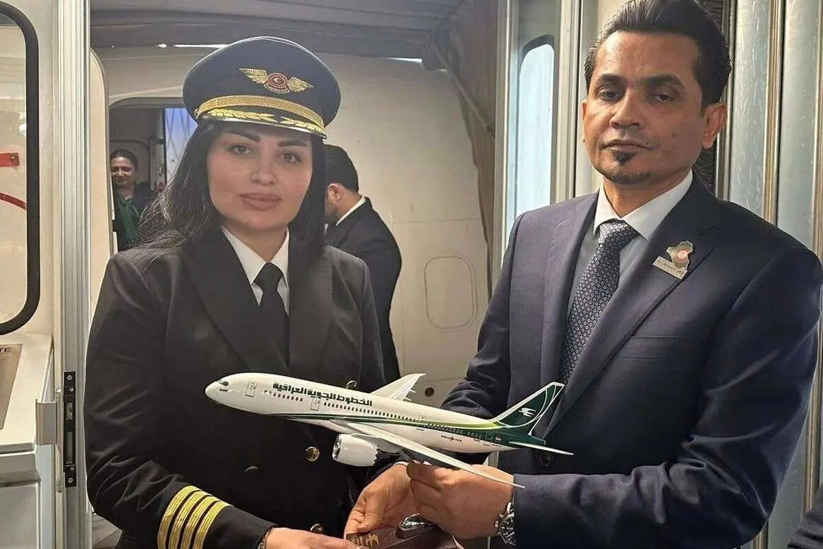 تقدیر از اولین کاپیتان خلبان زن در هواپیمایی ملی عراق