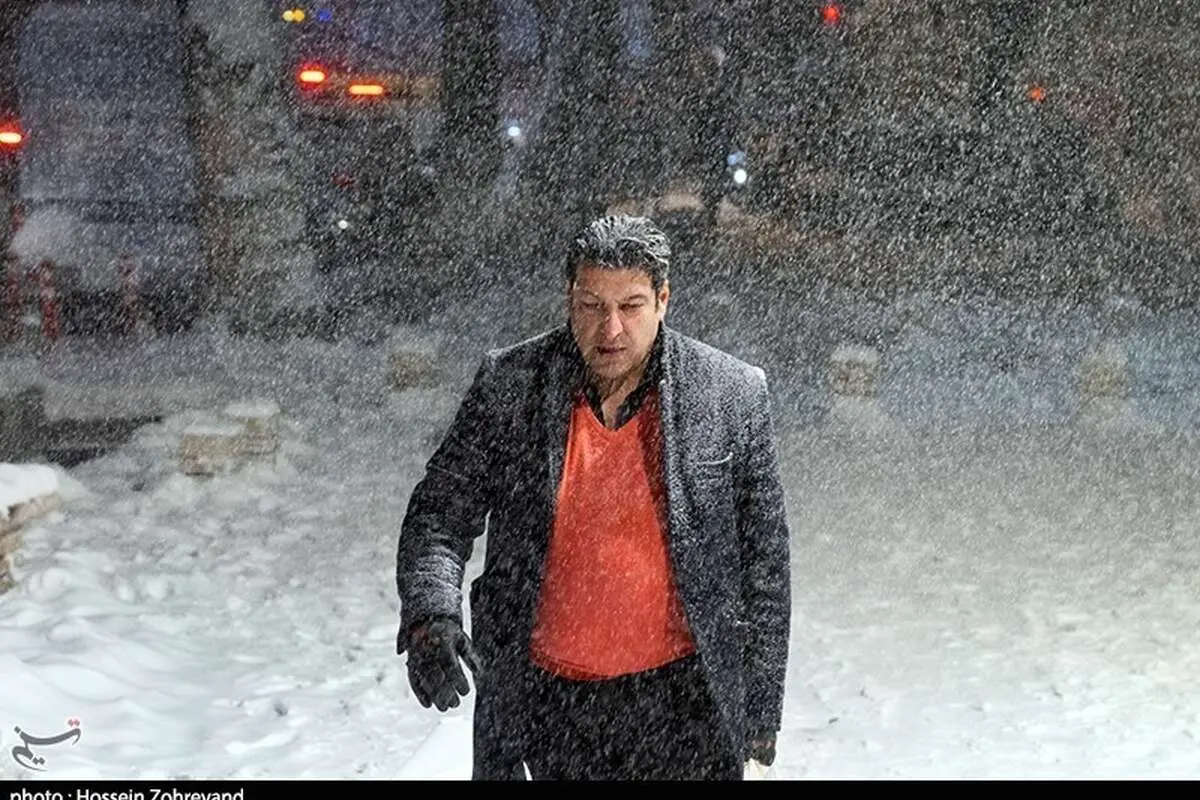 (تصاویر) بارش شبانه برف در تهران