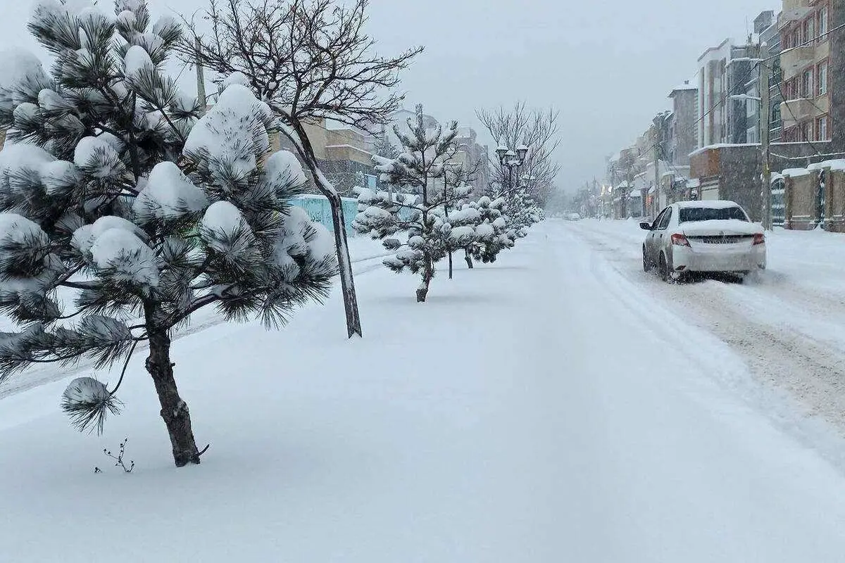 (ویدیو) حجم نشست برف در منازل نیاوران و سعادت آباد
