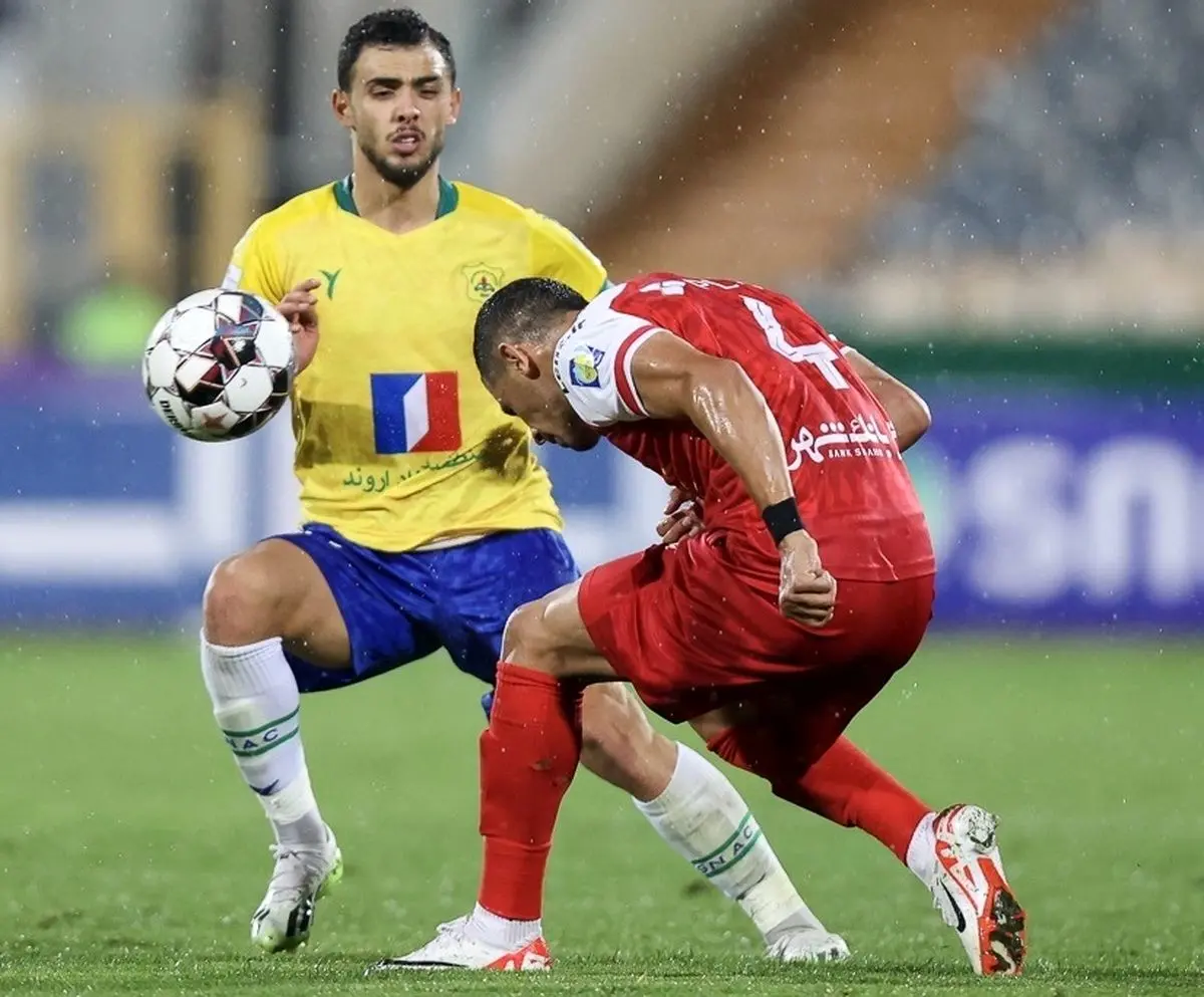 (عکس) مصدومیت دلخراش مدافع پرسپولیس