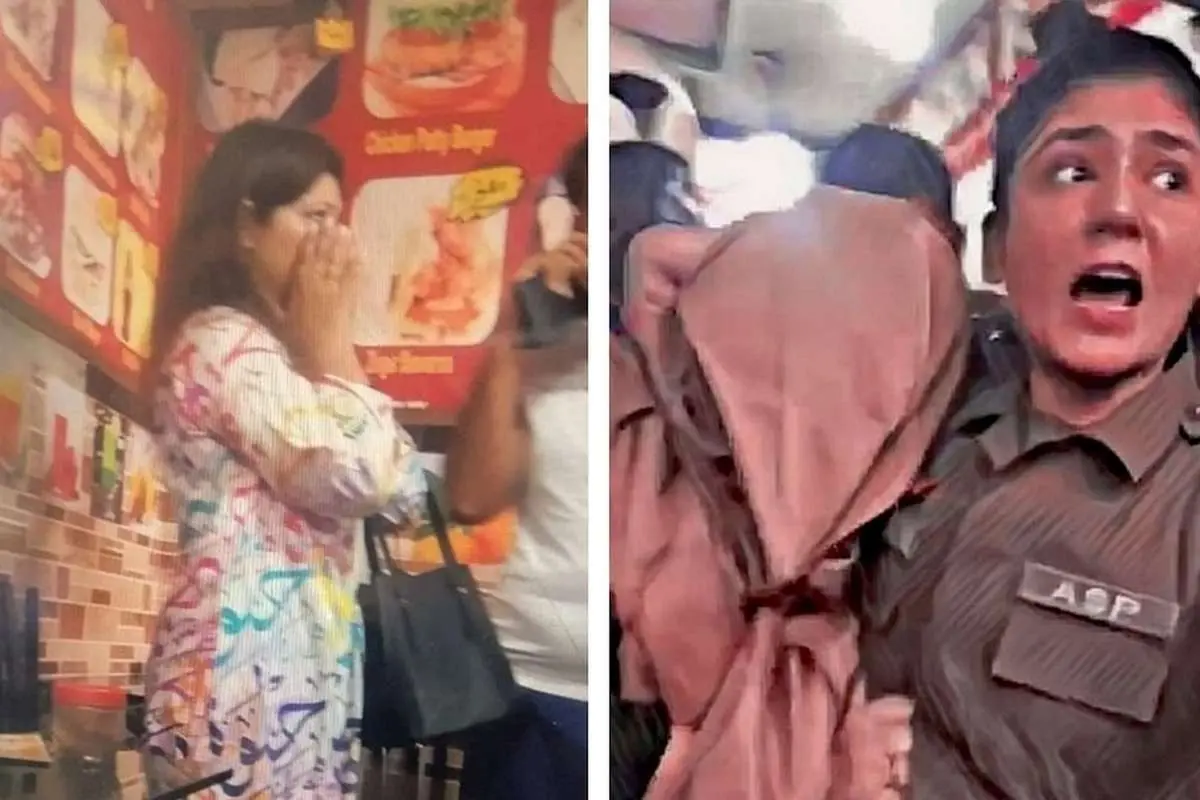 (ویدئو) علمای پاکستان لباس جنجالی یک زن را بررسی کردند