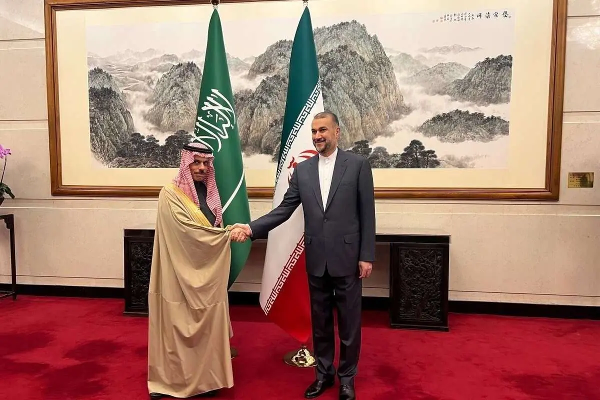 (ویدئو)دیدار امیرعبداللهیان و فیصل بن فرحان در جده