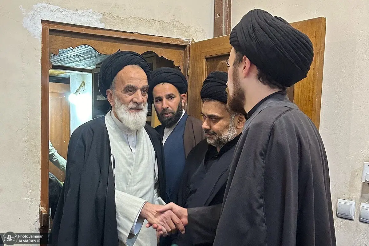 (تصاویر) بزرگداشت آیت‌الله موسوی بجنوردی در بیت امام در نجف