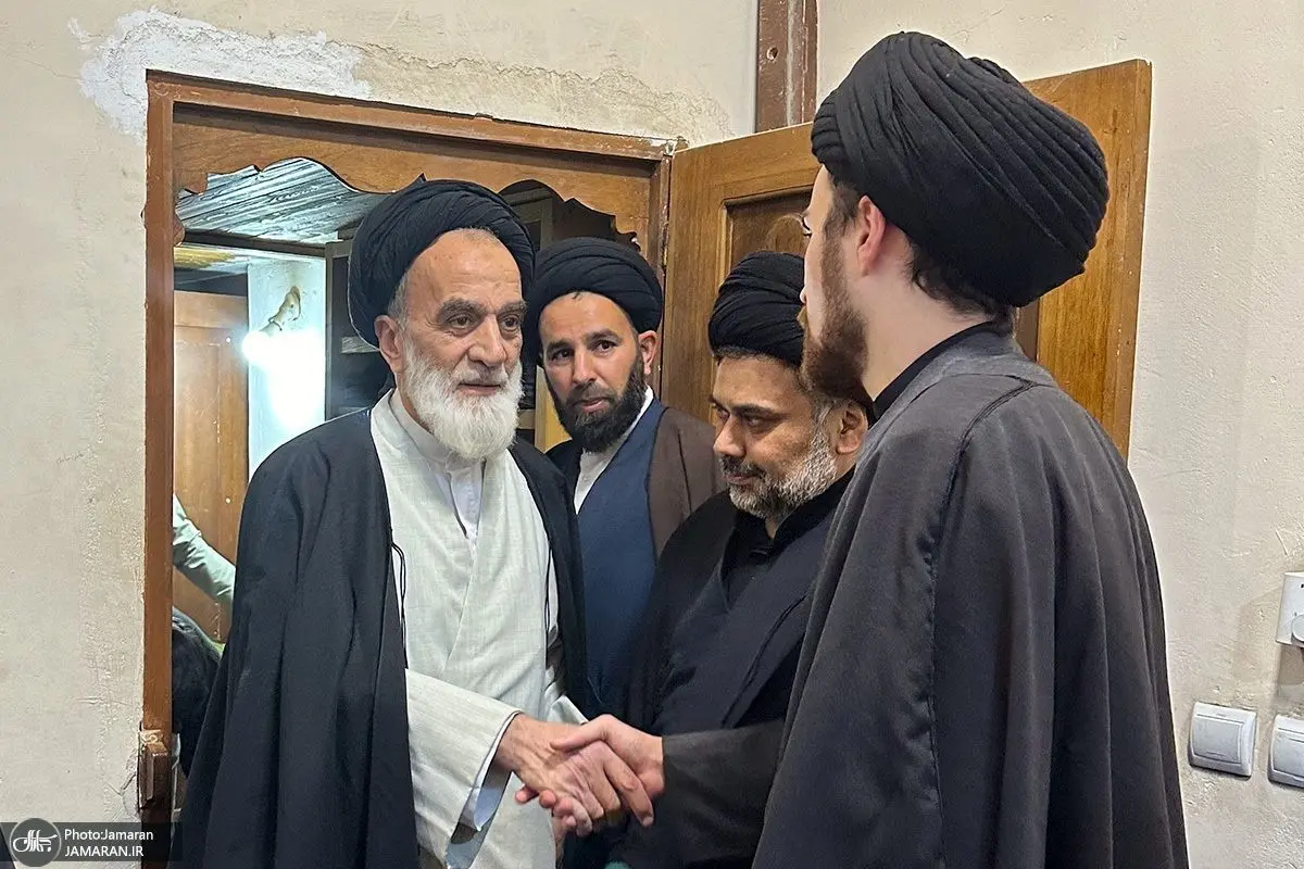 (تصاویر) بزرگداشت آیت‌الله موسوی بجنوردی در بیت امام در نجف