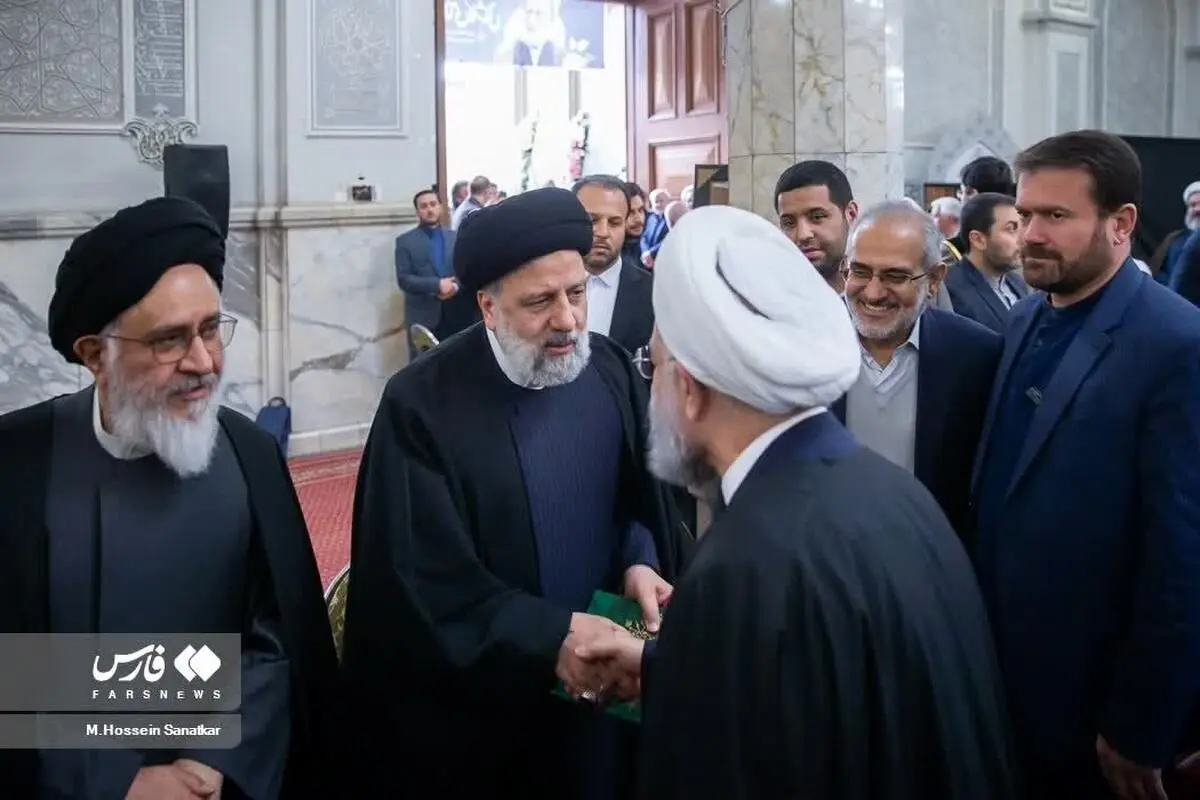 (تصاویر) احوالپرسی روحانی و رئیسی