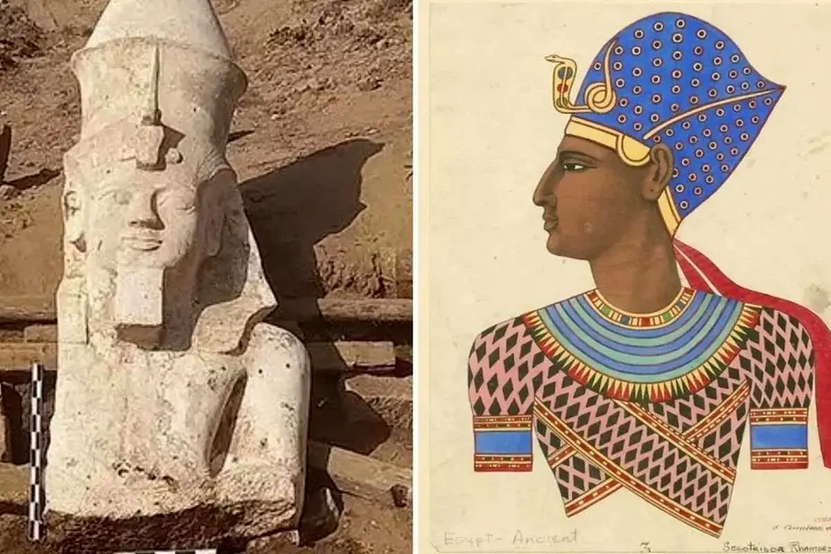 نیمه گمشده مجسمه رامسس دوم در مصر پس از ۱۰۰ سال کشف شد