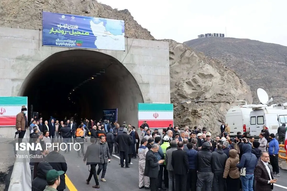 (تصاویر) افتتاح آزادراه منجیل - رودبار