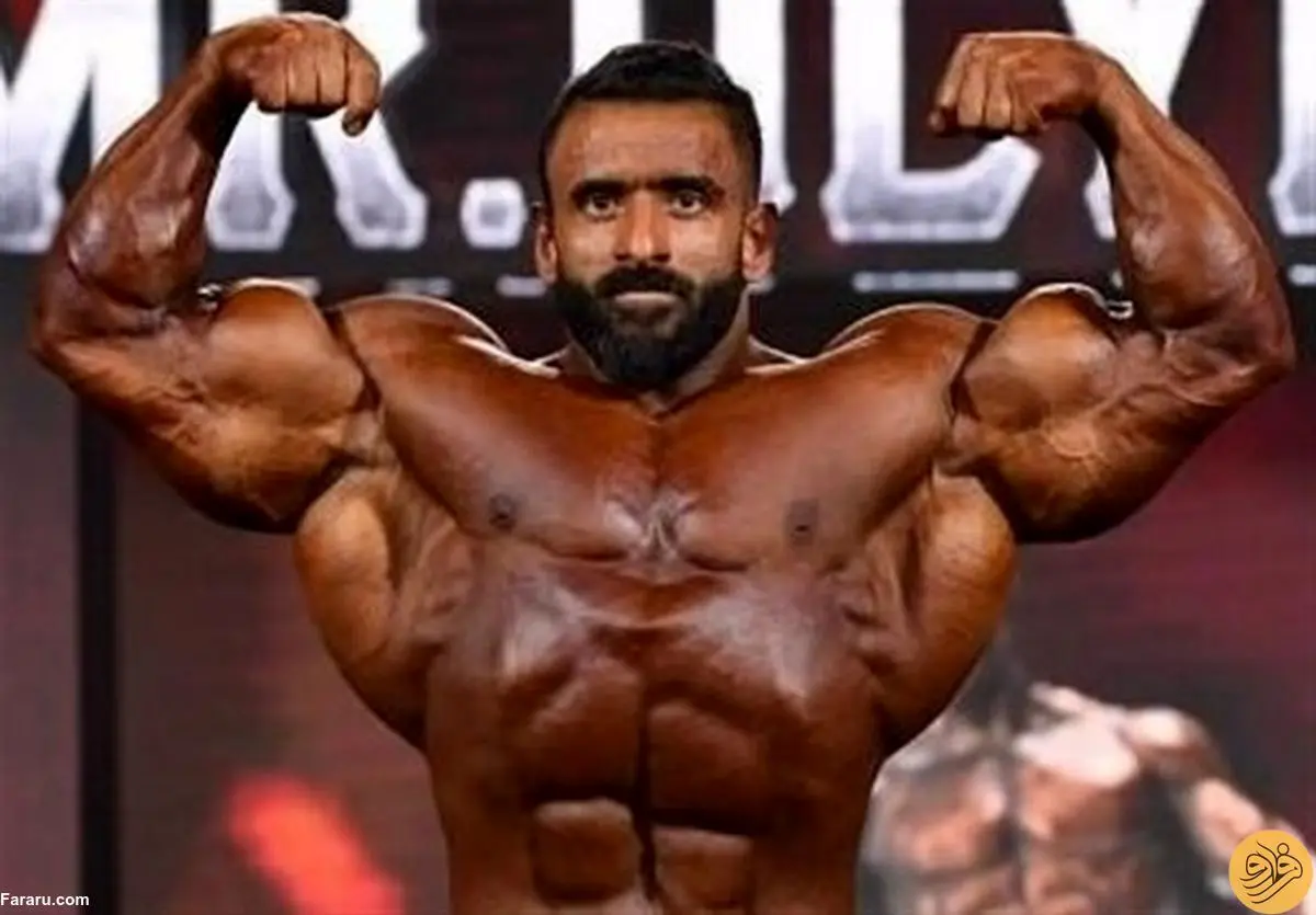(عکس)  عضلات آماده پسر هادی چوپان در نوجوانی