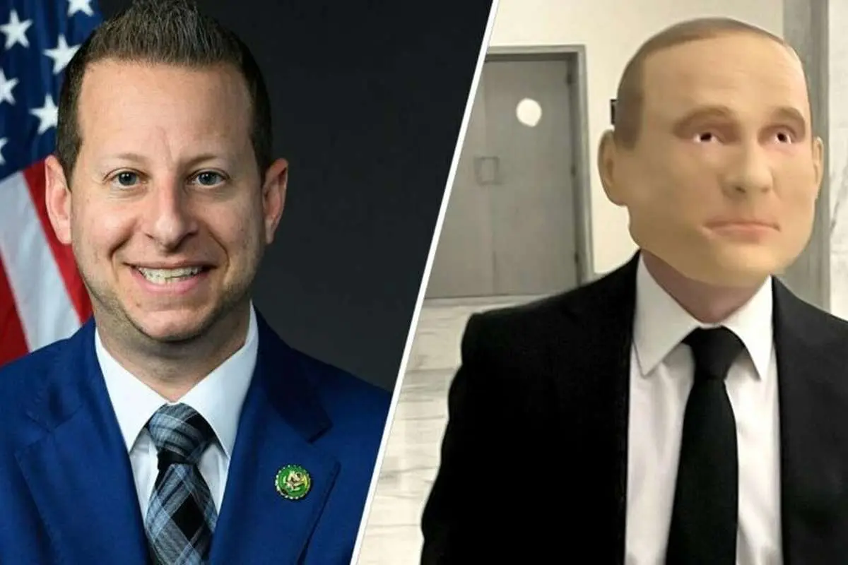 (ویدیو) نماینده آمریکایی خودش را شبیه پوتین کرد