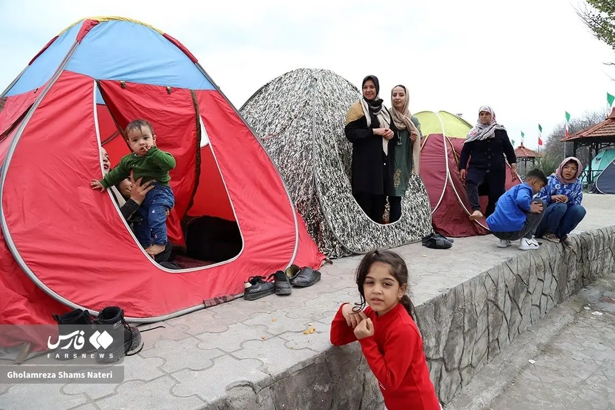 (تصاویر) مسافران نوروزی در چالوس