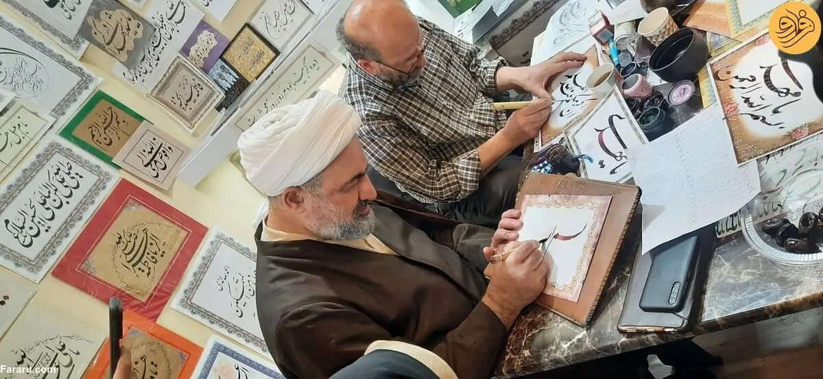 (تصاویر) حمید رسایی خوشنویسی خود را به رخ کشید!
