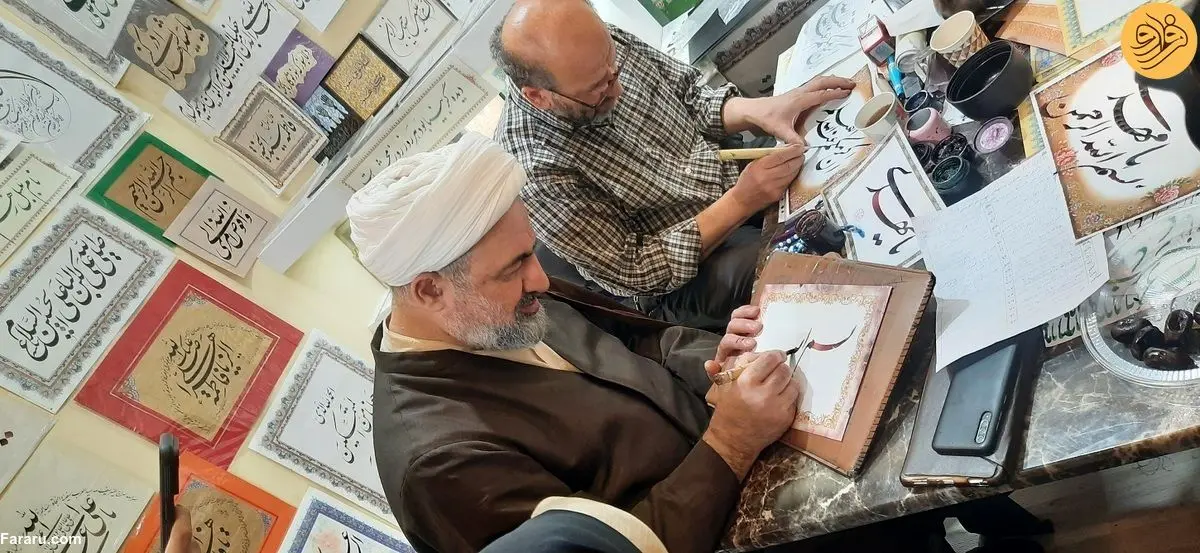 (تصاویر) حمید رسایی خوشنویسی خود را به رخ کشید!