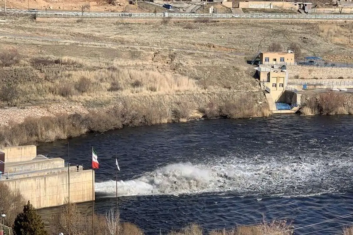 رهاسازی آب از سد مهاباد به دریاچه ارومیه