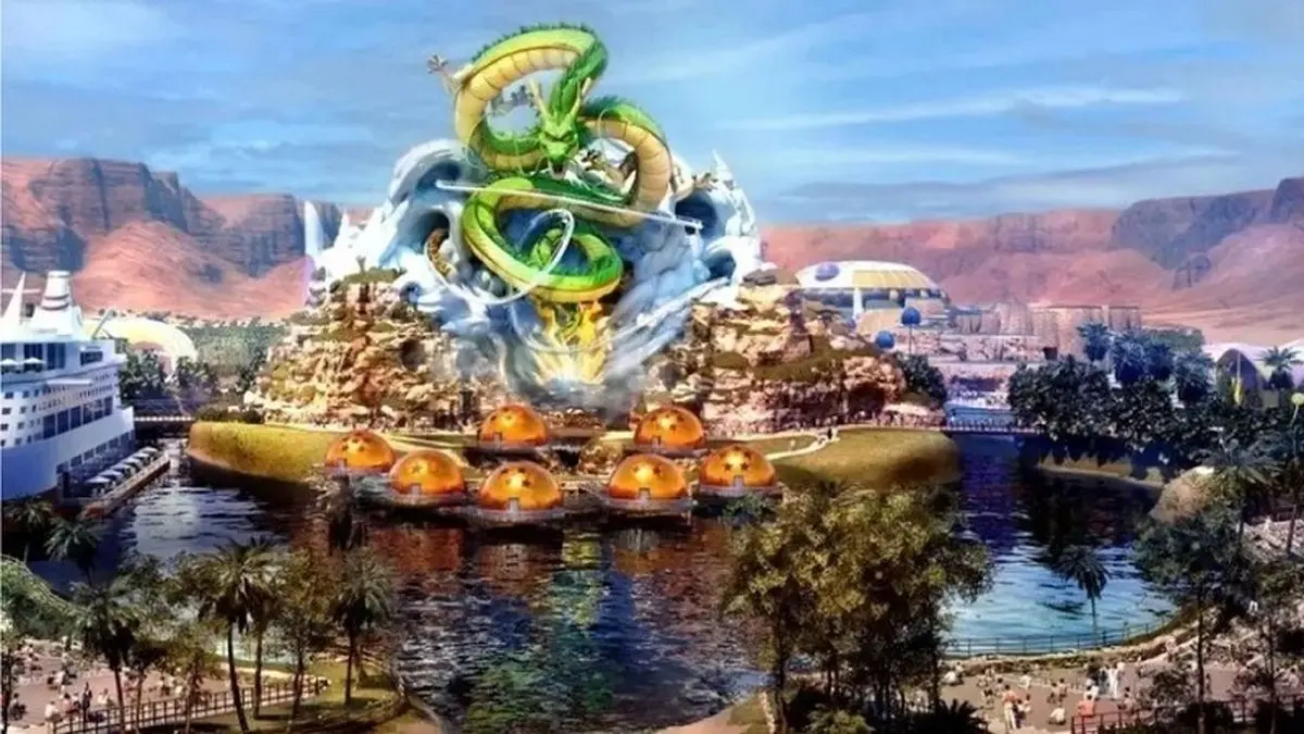 (تصاویر) ساخت اولین شهربازی دنیا با الهام از انیمه Dragon Ball در عربستان