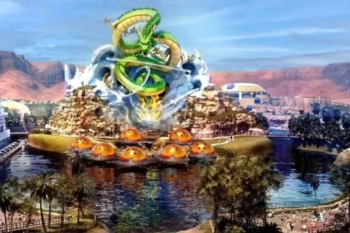 (تصاویر) ساخت اولین شهربازی دنیا با الهام از انیمه Dragon Ball در عربستان