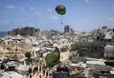 ببینید؛ حادثه بر اثر هجوم شهروندان فلسطینی به کمک‌های بشردوستانه