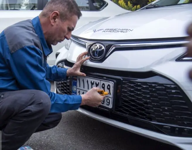 تصاویر؛ رونمایی از اولین پلاک خودروهای منطقه آزاد مازندران