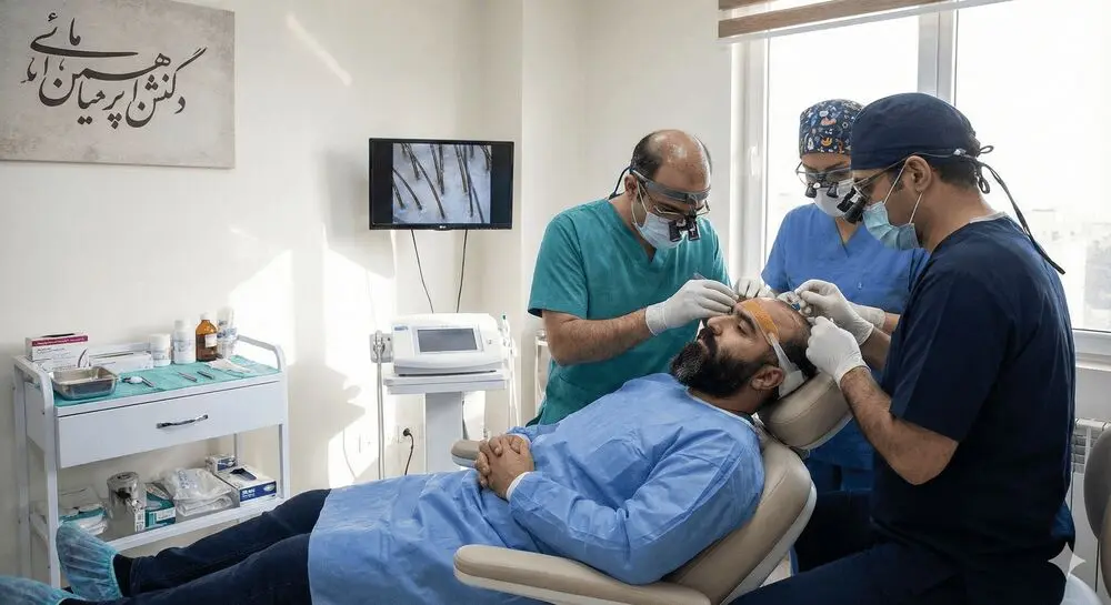 معایب برداشت از ریش برای کاشت مو در کلینیک 