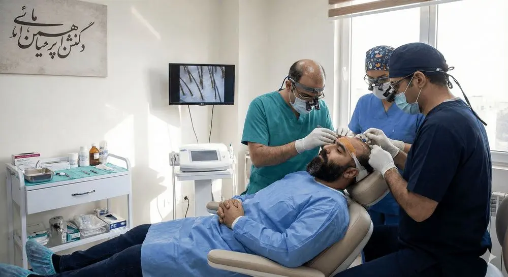 معایب برداشت از ریش برای کاشت مو در کلینیک 