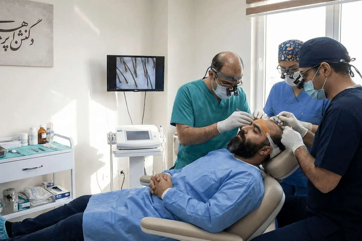 معایب برداشت از ریش برای کاشت مو در کلینیک 