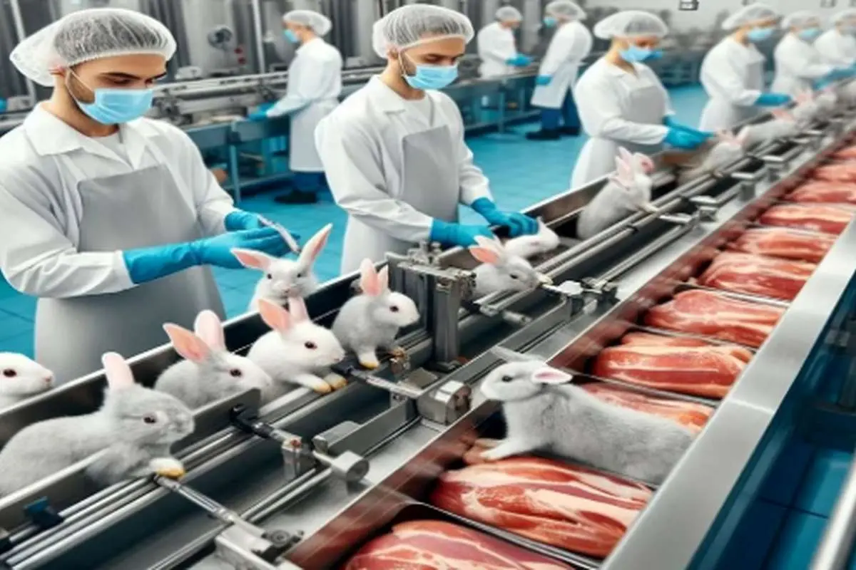 (ویدئو) مزرعه یک‌میلیون‌ دلاری پرورش خرگوش در چین؛ نحوه فرآوری گوشت و پوست خرگوش