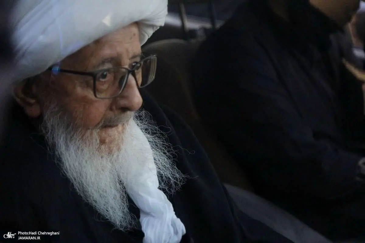 (تصاویر) دسته عزاداری شهادت امام علی(ع) با حضور آیتالله وحیدخراسانی