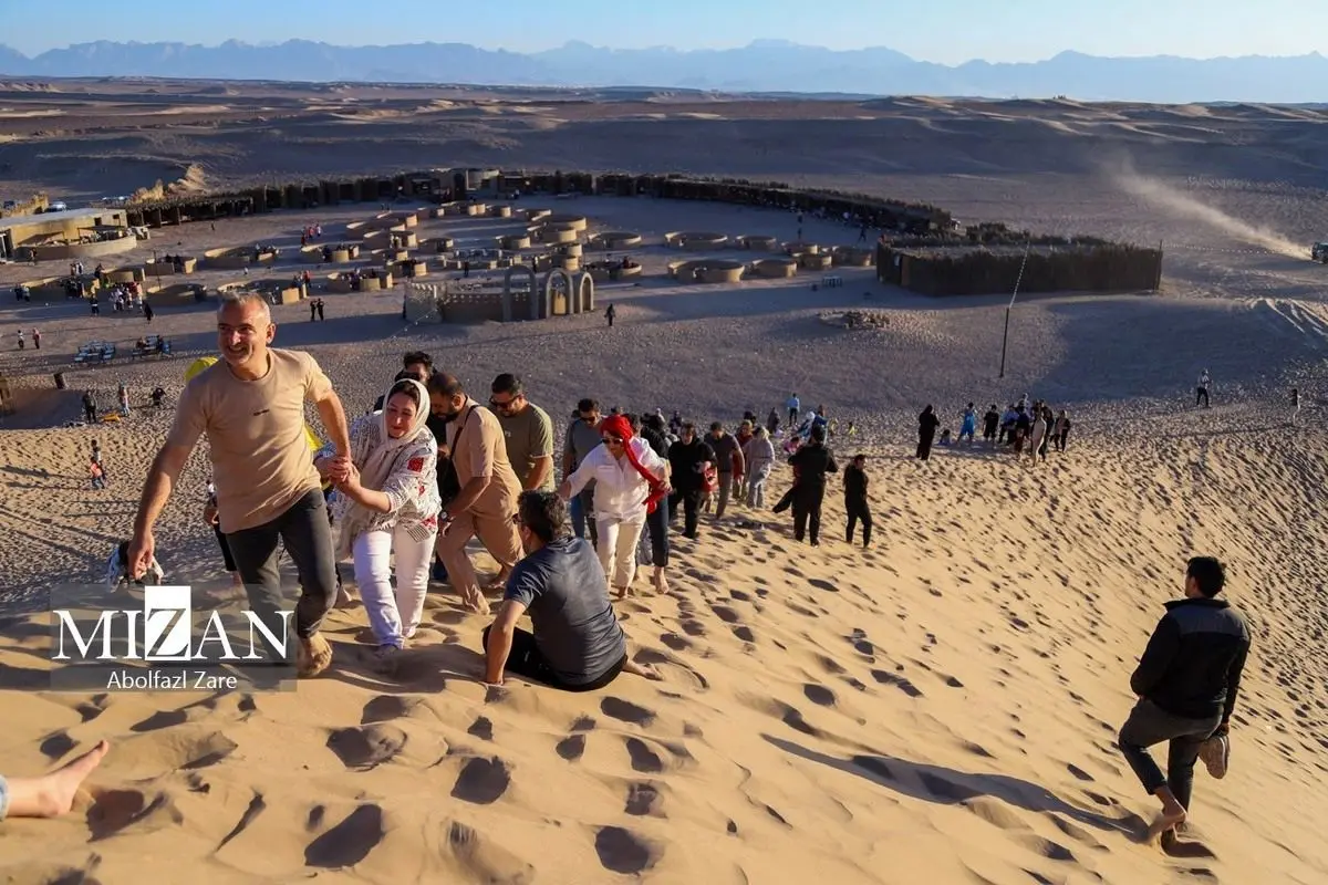 (تصاویر) مسافران نوروزی در دومین شهر تاریخی جهان