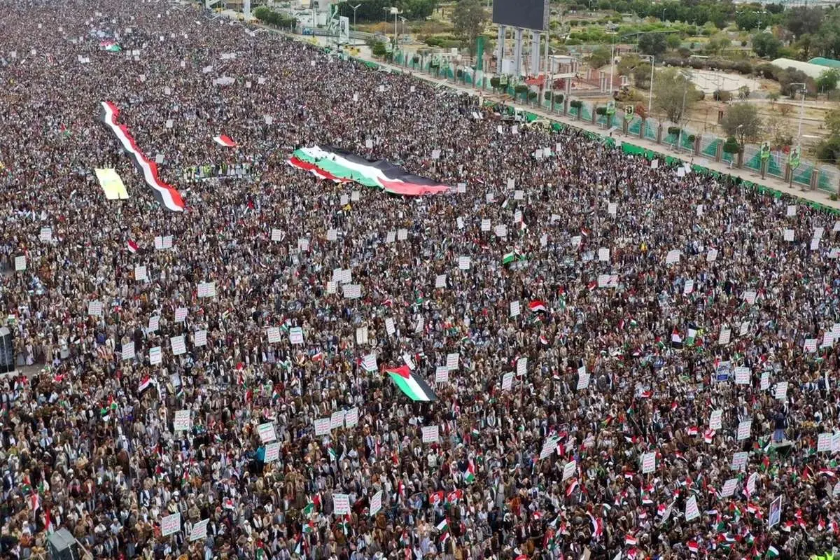 (ویدئو) راهپیمایی میلیونی روز جهانی قدس در پایتخت یمن