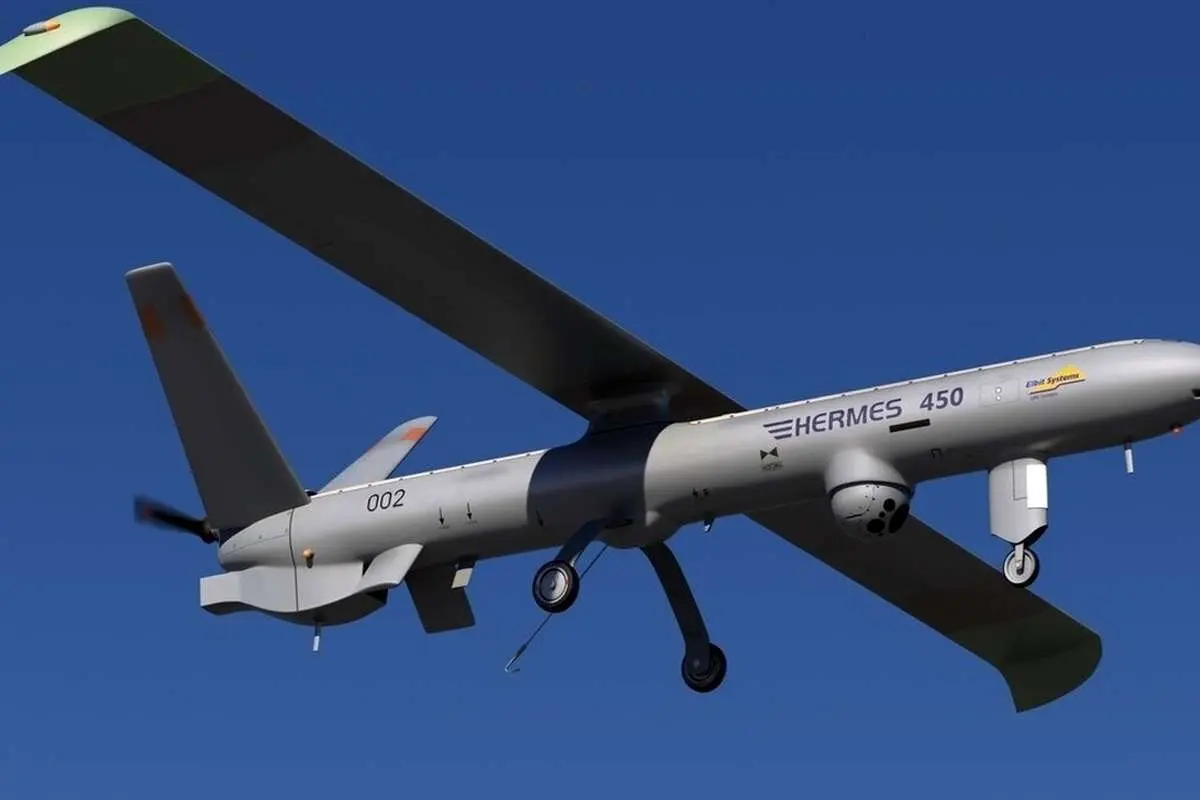 (ویدیو) سرنگون کردن پهپاد هرمس ۹۰۰ اسرائیل توسط حزب‌الله