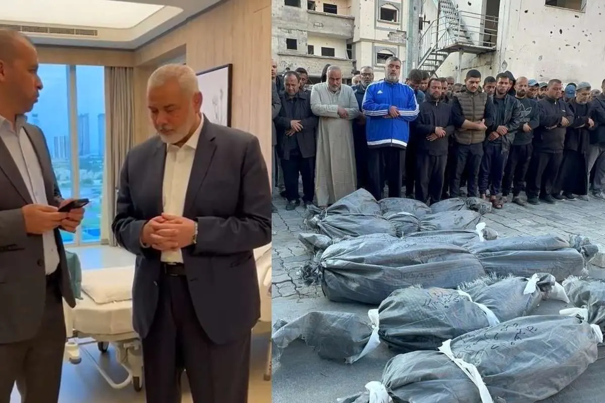 (ویدئو) «خدا بیامرزتشان»؛ واکنش هنیه به شهادت شش پسر و نوهاش