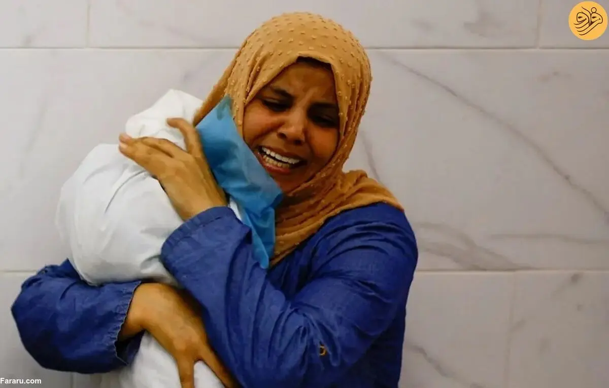 تصویر عزاداری زن فلسطینی، عکس خبری برگزیده سال شد