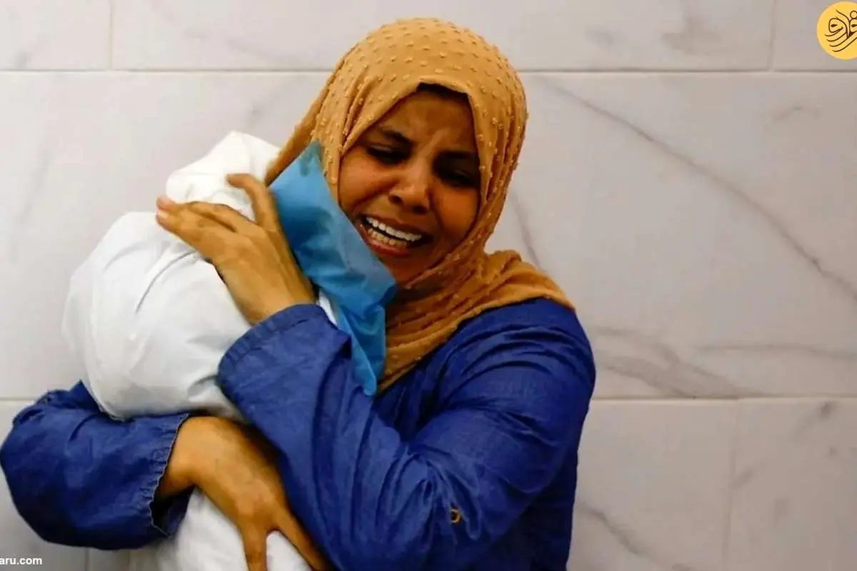 تصویر عزاداری زن فلسطینی، عکس خبری برگزیده سال شد