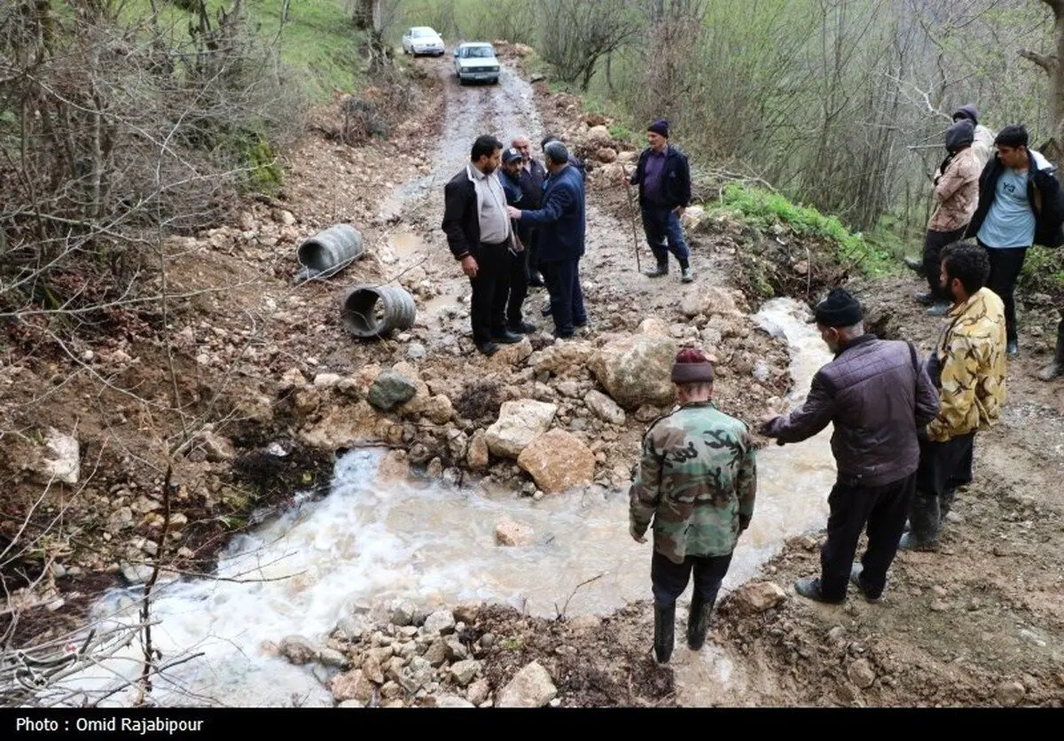 (تصاویر) خسارات سیلاب در روستای لیماچال اشکورات