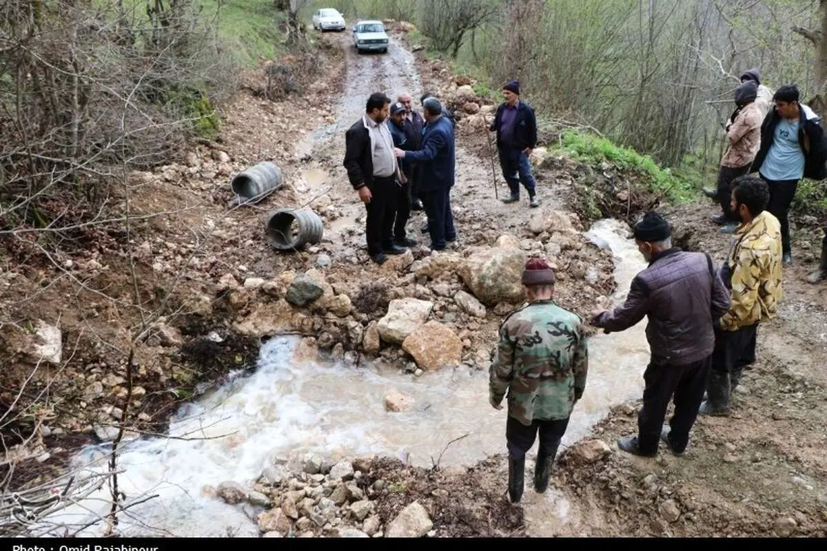 (تصاویر) خسارات سیلاب در روستای لیماچال اشکورات