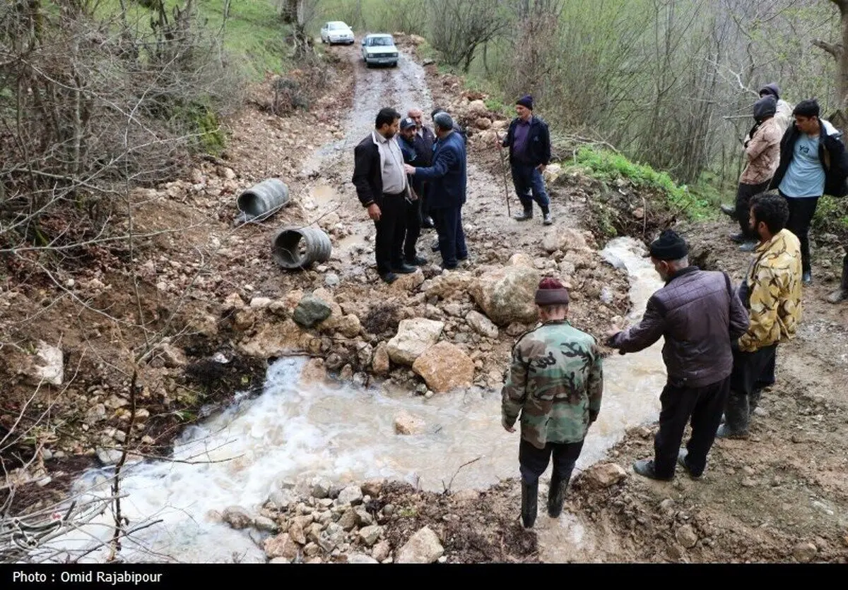 (تصاویر) خسارات سیلاب در روستای لیماچال اشکورات