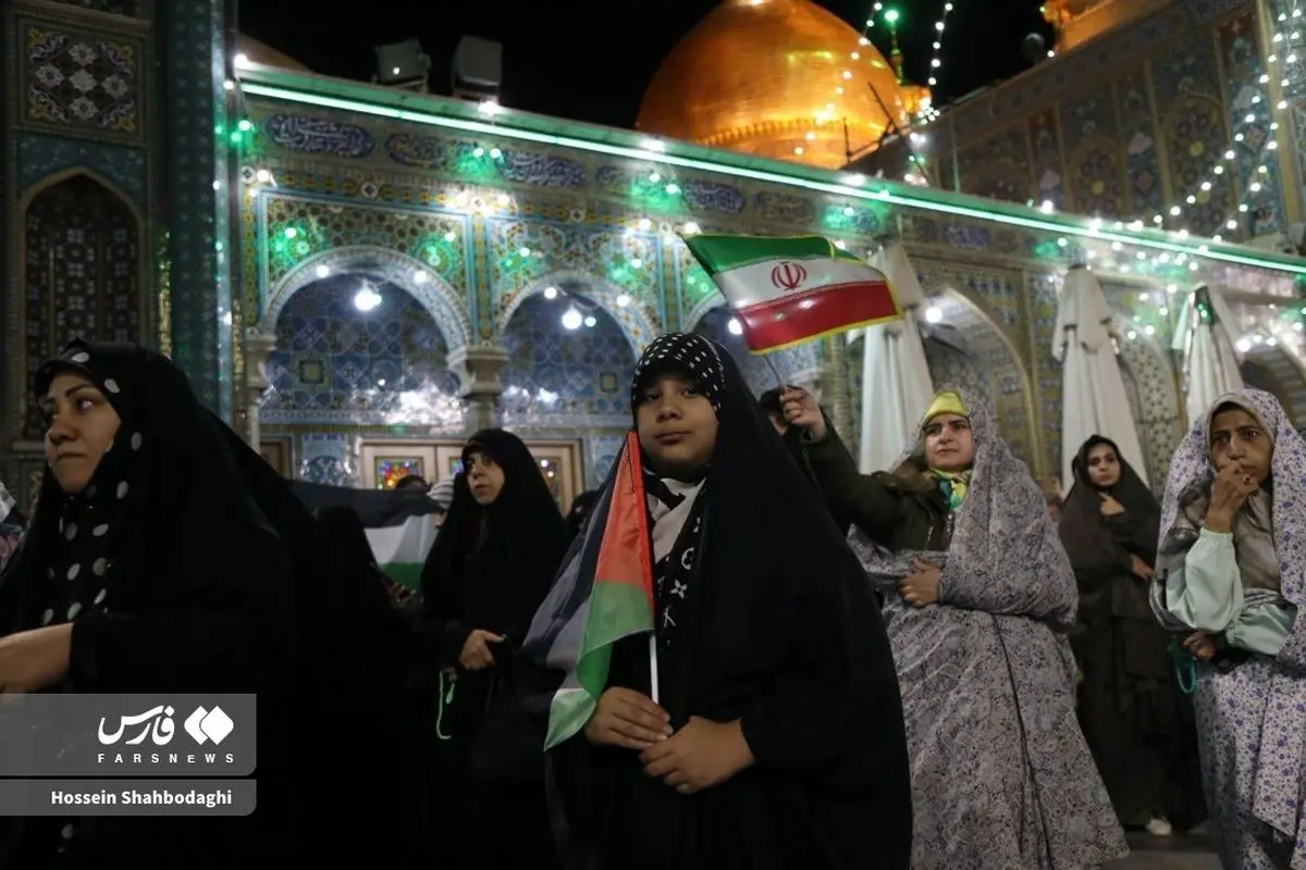 (تصاویر) حمایت قمی‌ها از حمله سپاه به اسرائیل