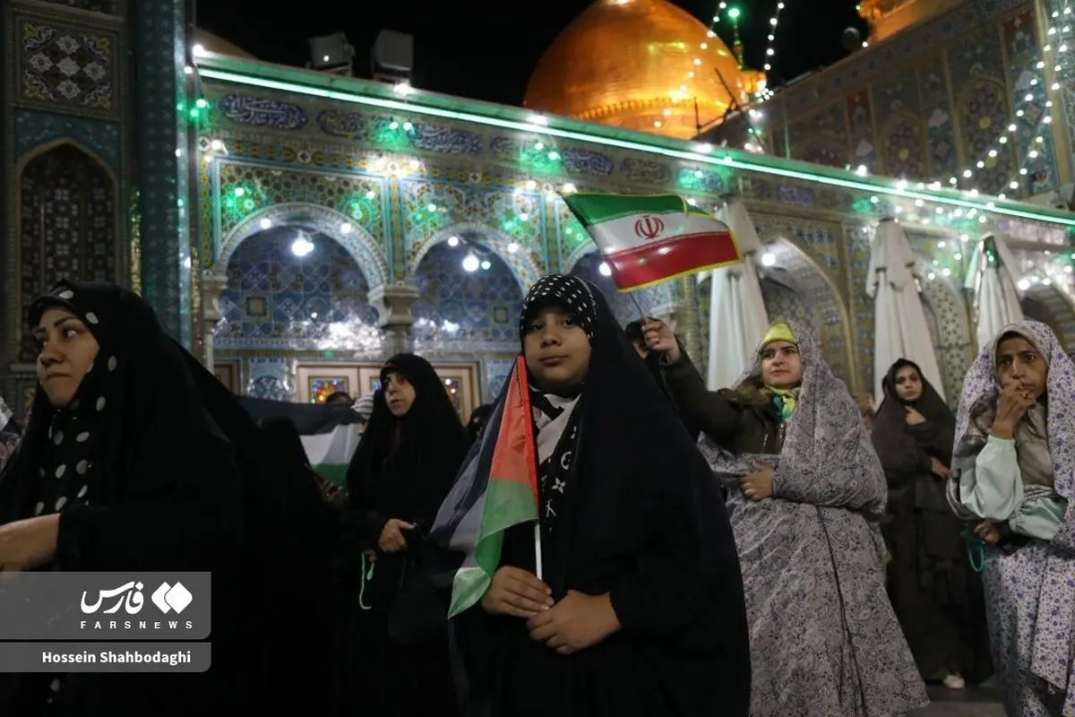 (تصاویر) حمایت قمی‌ها از حمله سپاه به اسرائیل