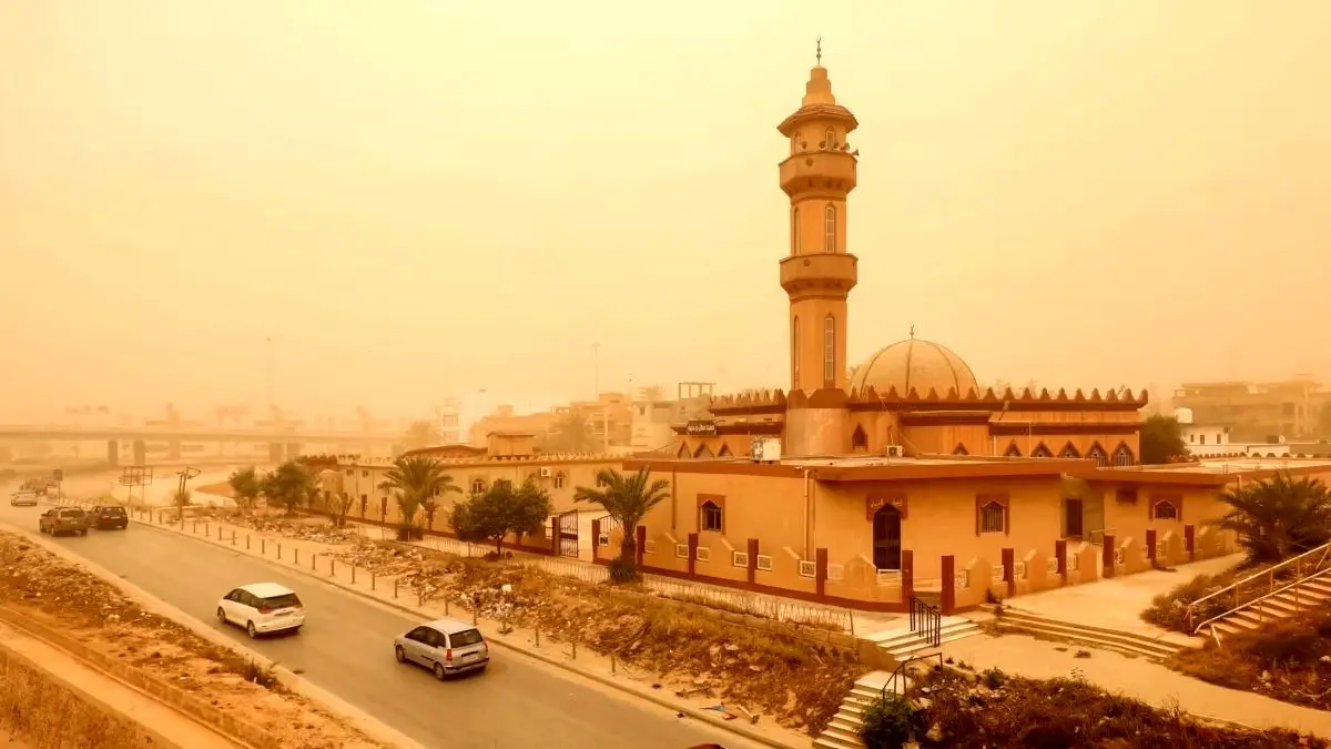 (ویدئو) طوفان شن بنغازی لیبی را درنوردید