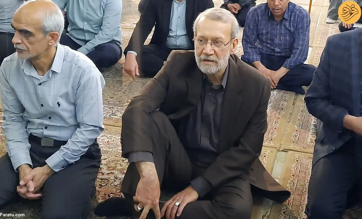 (عکس) حضور علی لاریجانی در مراسم سالگرد استاد مطهری