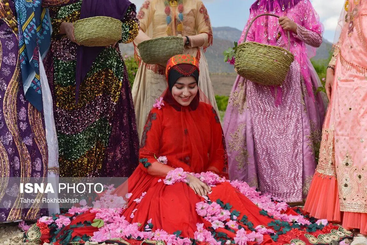 (تصاویر) جشنواره گل و گلاب‌گیری میمند
