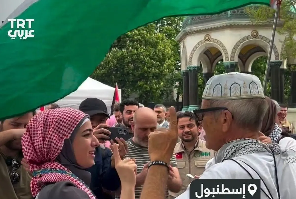 (ویدئو) مرد آمریکایی به کمک دختر ترکیه‌ای مسلمان شد