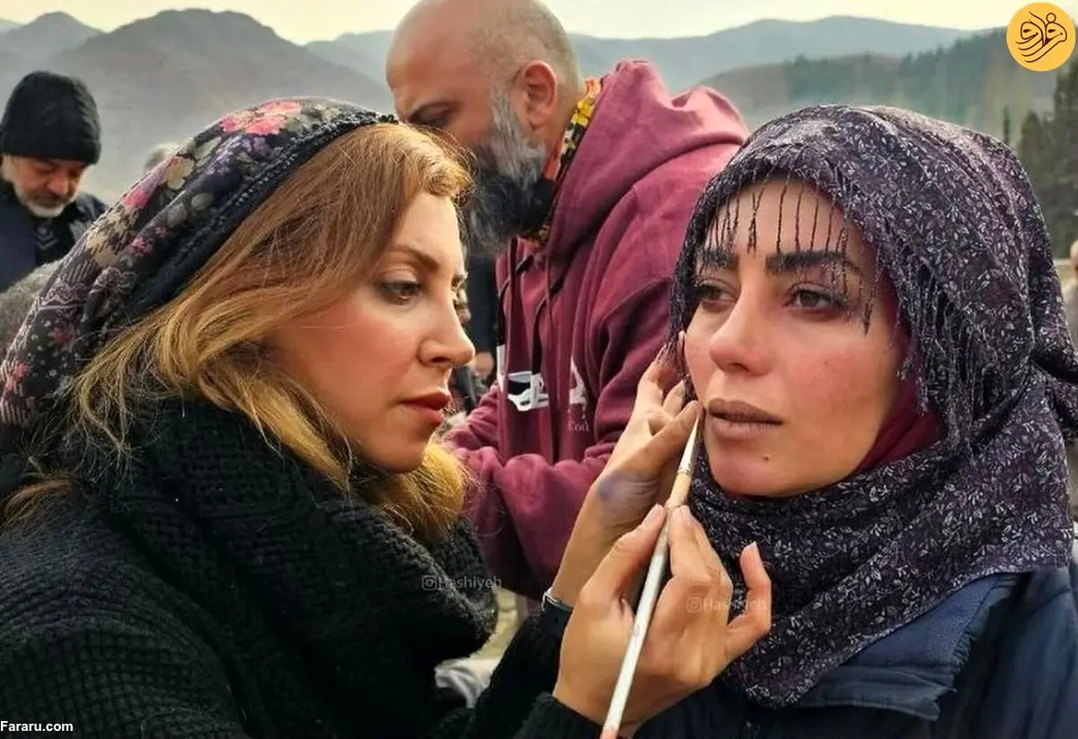 تصاویری از پشت صحنه سریال «نون خ»